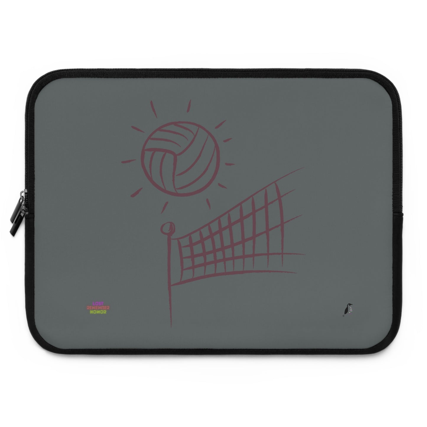 Laptop Sleeve: Volleyball Dark Grey