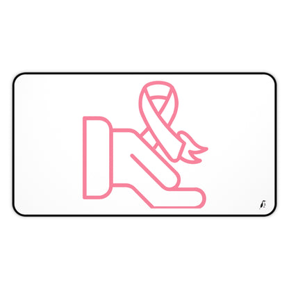 Desk Mat: Fight Cancer White