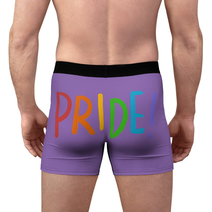 Men's Boxer Briefs: LGBTQ Pride Lite Purple