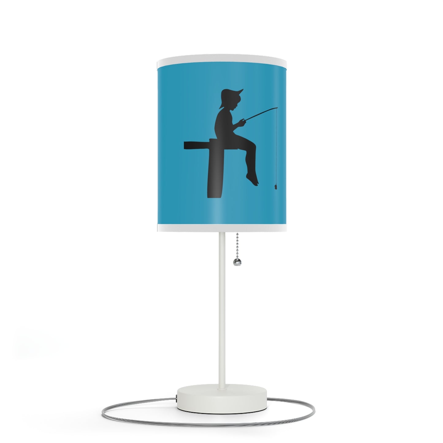 Lamp on a Stand, US|CA plug: Fishing Turquoise