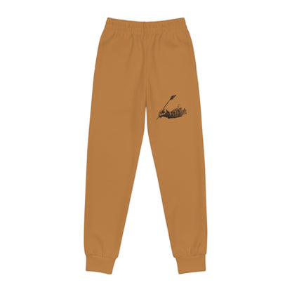 Youth Joggers: Writing Lite Brown