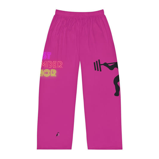 Men's Pajama Pants: Weightlifting Pink