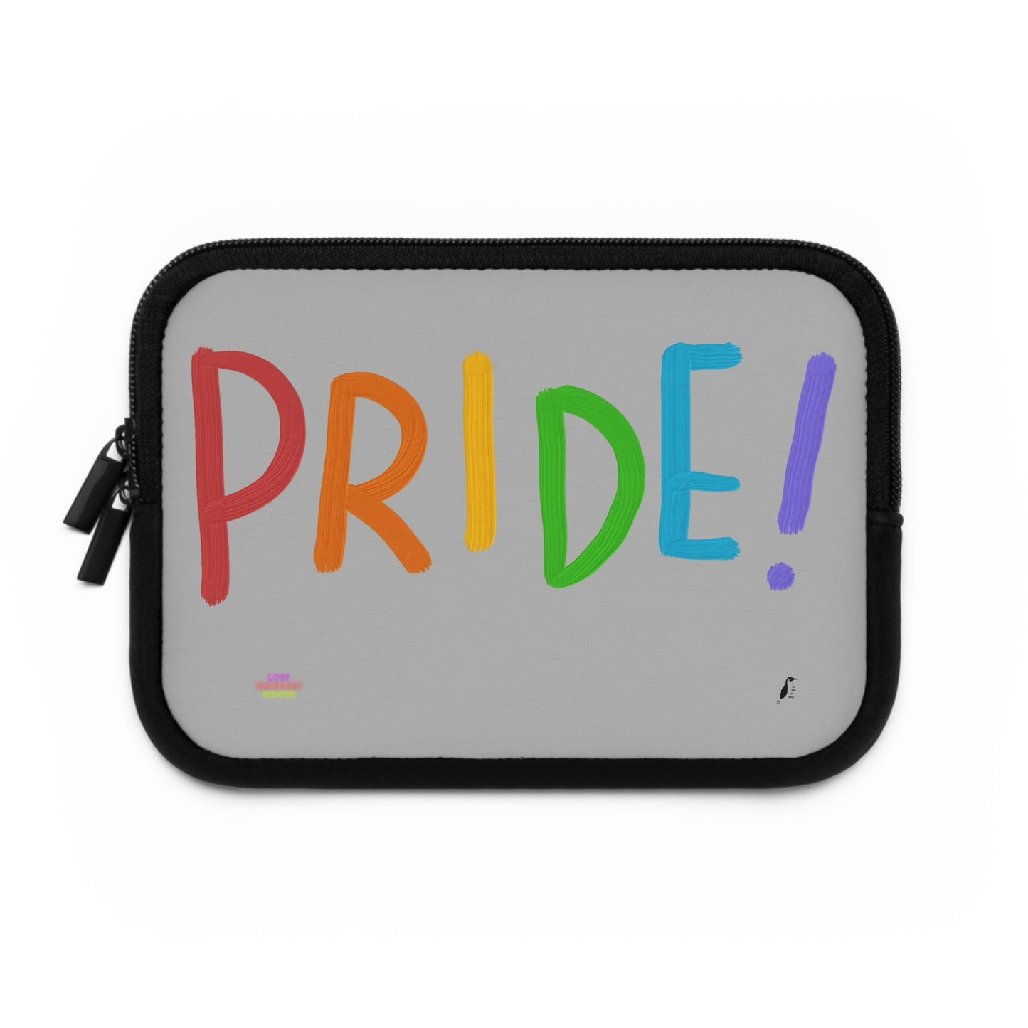 Laptop Sleeve: LGBTQ Pride Lite Grey