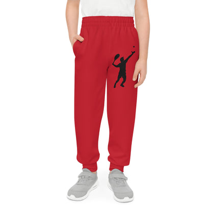 Youth Joggers: Tennis Dark Red