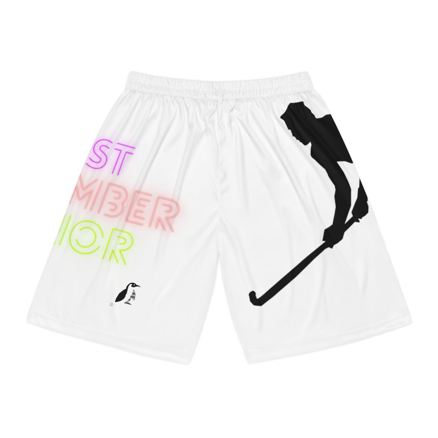 Basketball Shorts: Hockey White