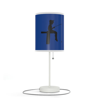 Lamp on a Stand, US|CA plug: Fishing Dark Blue