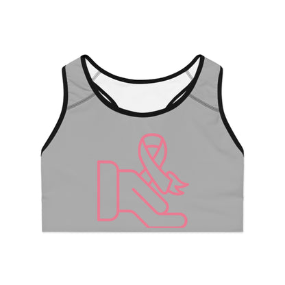 Sports Bra: Fight Cancer Lite Grey