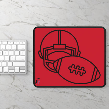 Gaming Mouse Pad: Football Dark Red