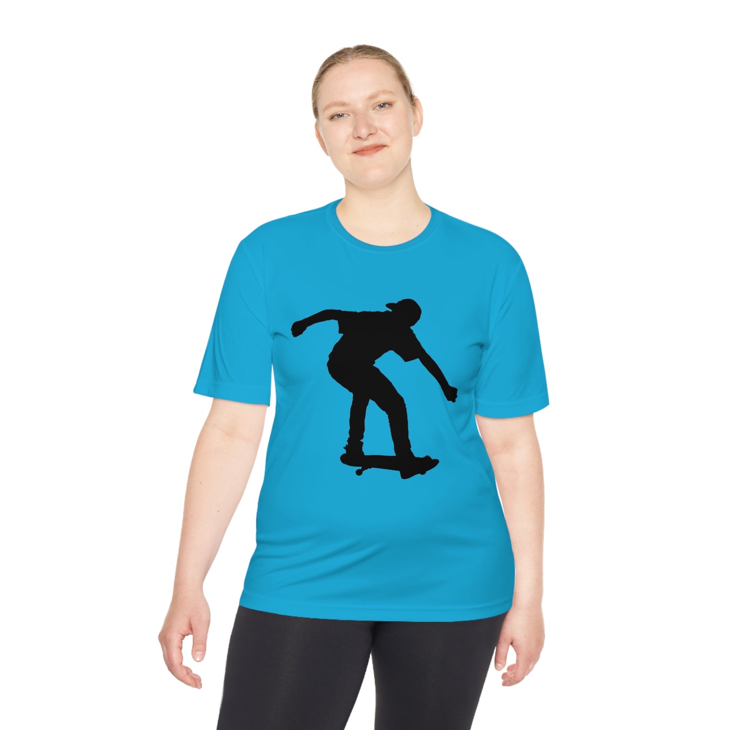 Moisture Wicking Tee: Skateboarding #2