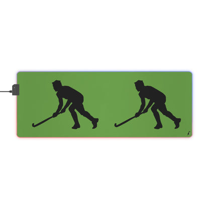 LED Gaming Mouse Pad: Hockey Green