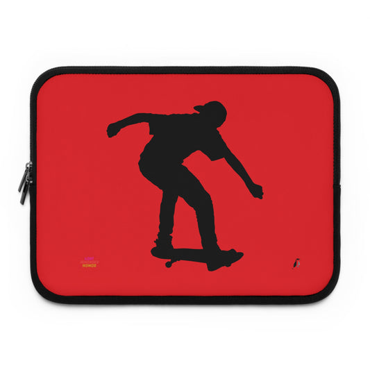 Laptop Sleeve: Skateboarding Red