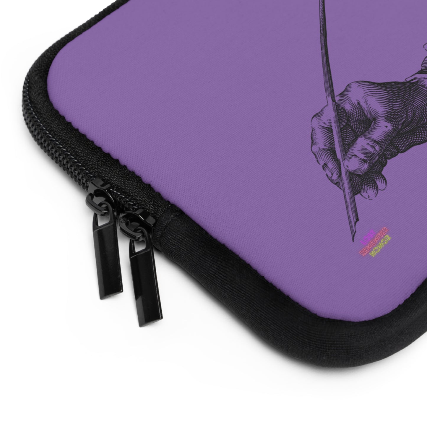 Laptop Sleeve: Writing Lite Purple