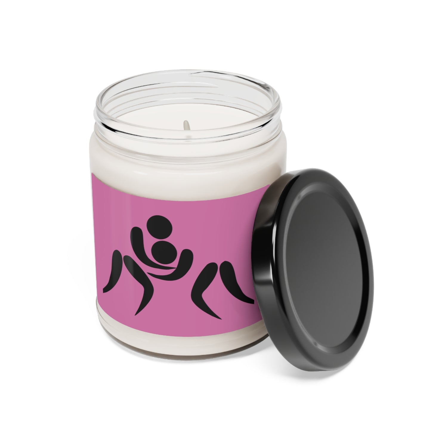 Scented Soy Candle, 9oz: Wrestling Lite Pink