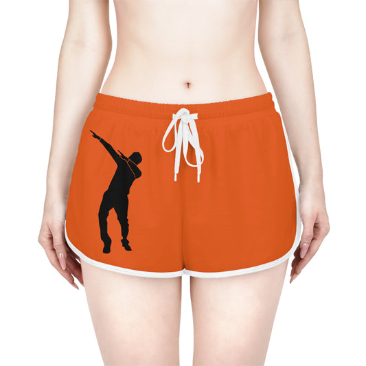 Women's Relaxed Shorts: Dance Orange