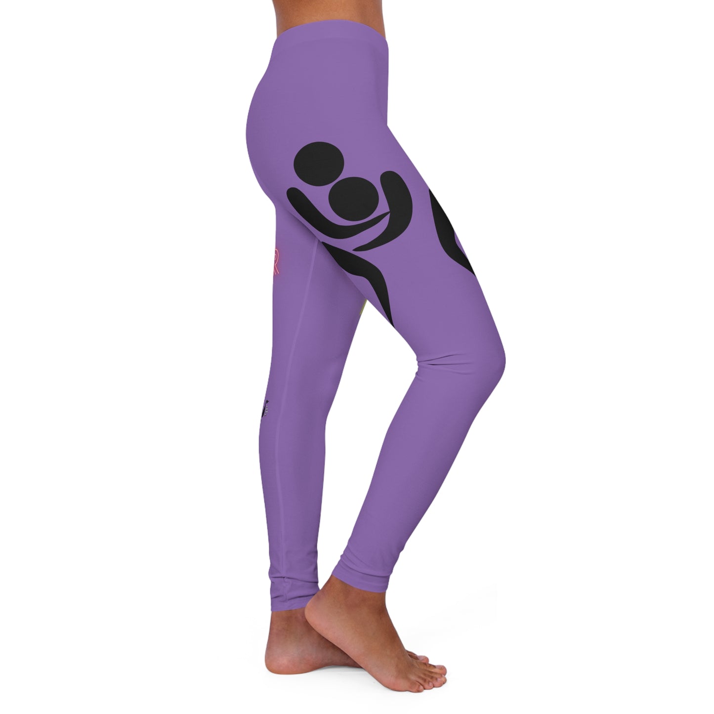 Women's Spandex Leggings: Wrestling Lite Purple