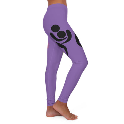 Women's Spandex Leggings: Wrestling Lite Purple