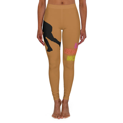 Women's Spandex Leggings: Hockey Lite Brown