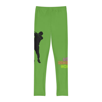 Youth Full-Length Leggings: Dance Green