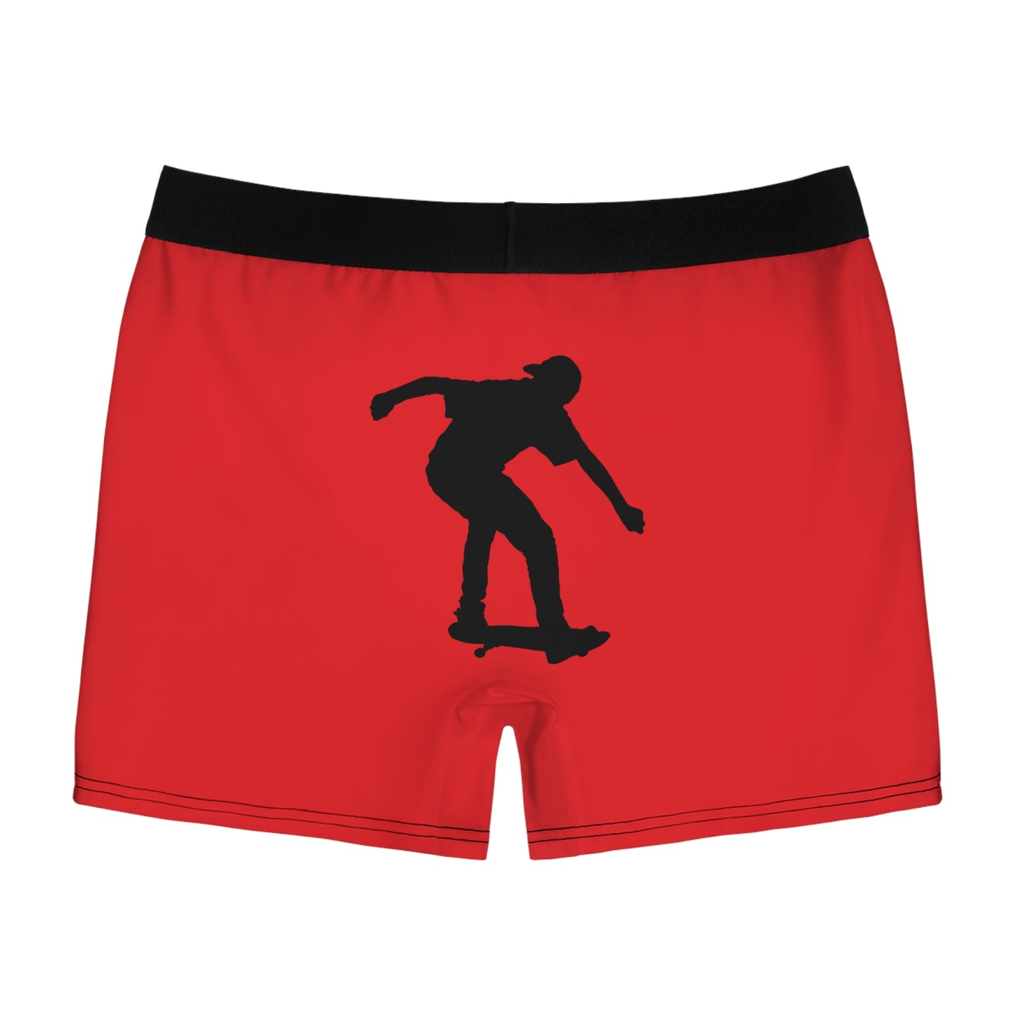 Men's Boxer Briefs: Skateboarding Red