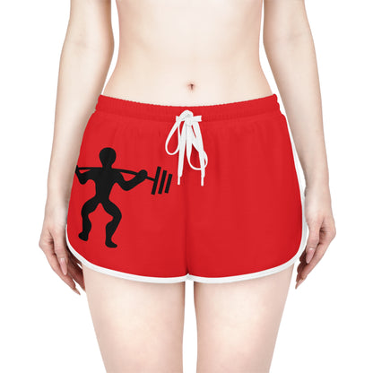 Women's Relaxed Shorts: Weightlifting Red