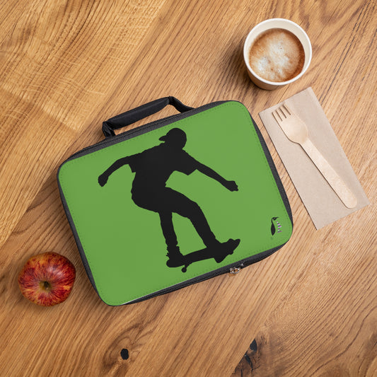 Lunch Bag: Skateboarding Green