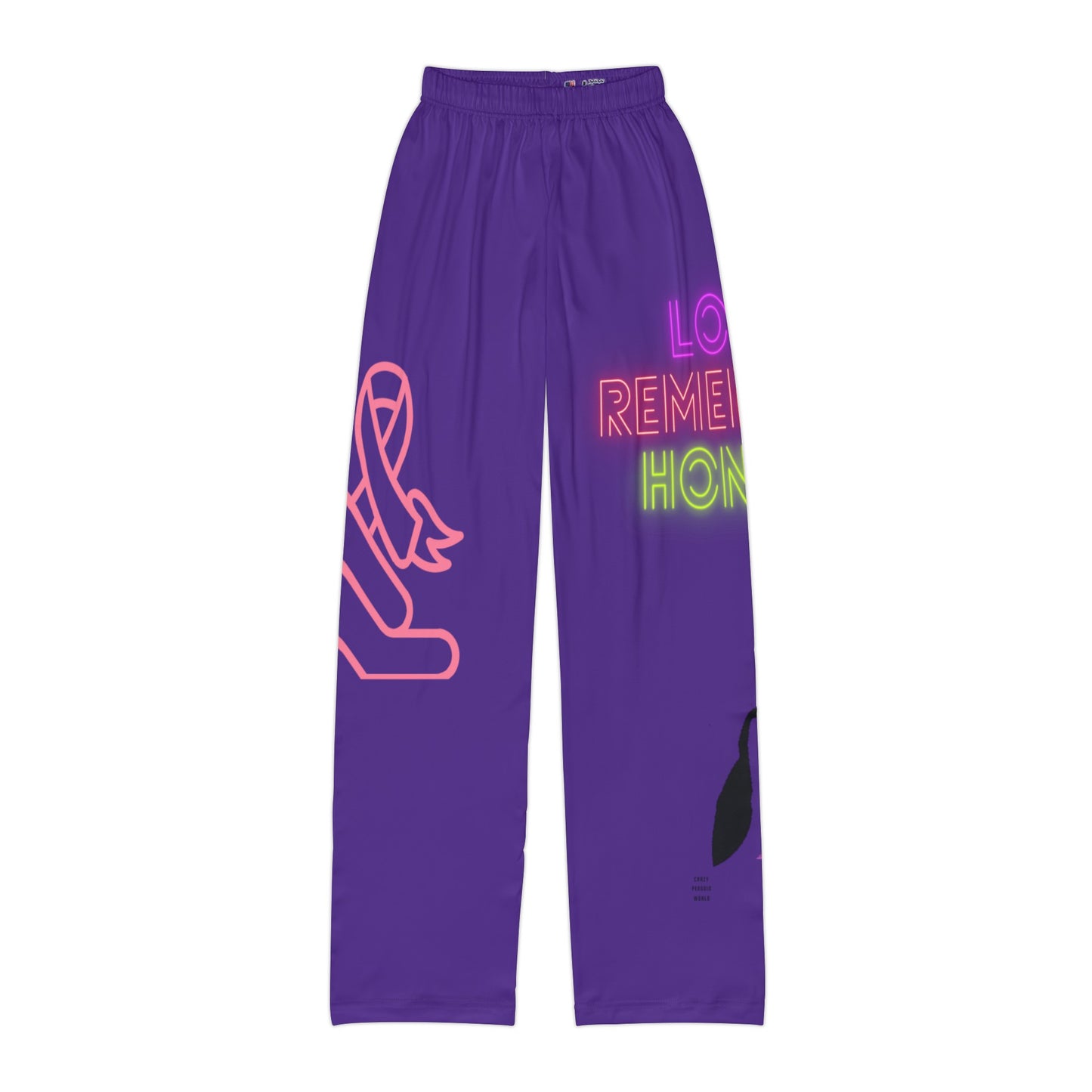 Kids Pajama Pants: Fight Cancer Purple