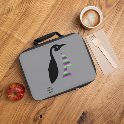 Lunch Bag: Crazy Penguin World Logo Grey