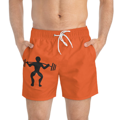 Swim Trunks: Weightlifting Orange