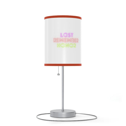 Lamp on a Stand, US|CA plug: Fight Cancer White