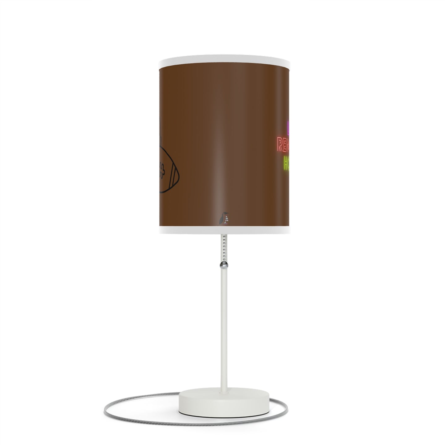 Lamp on a Stand, US|CA plug: Football Brown