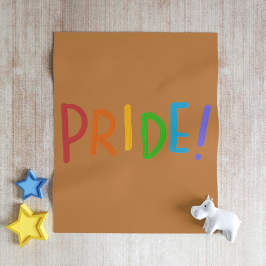 Throw Blanket: LGBTQ Pride Lite Brown