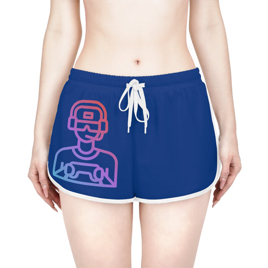 Women's Relaxed Shorts: Gaming Dark Blue