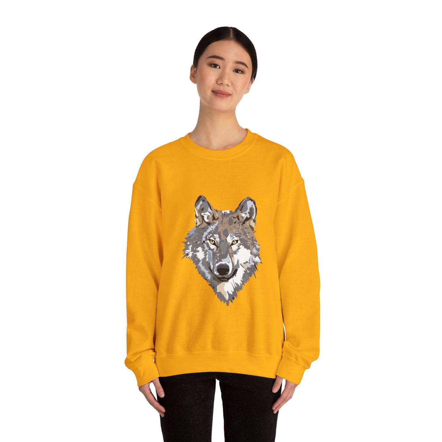 Heavy Blend™ Crewneck Sweatshirt: Wolves #1