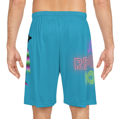 Basketball Shorts: Lost Remember Honor Turquoise