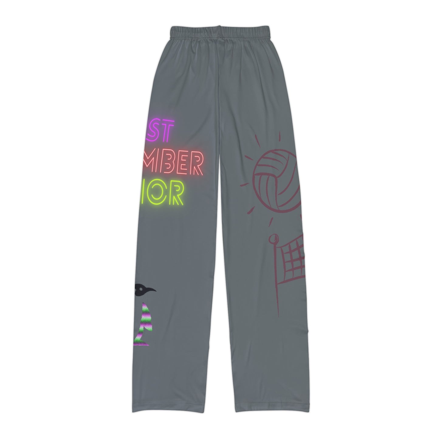 Kids Pajama Pants: Volleyball Dark Grey