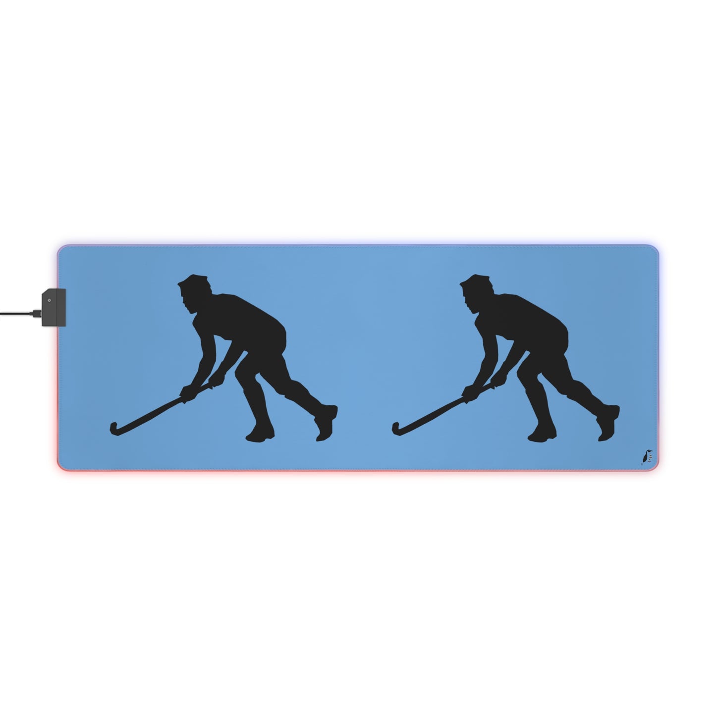 LED Gaming Mouse Pad: Hockey Lite Blue