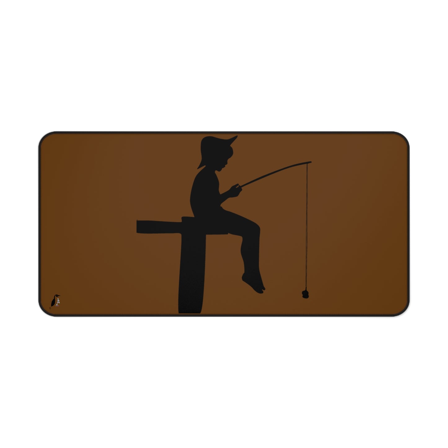 Desk Mat: Fishing Brown