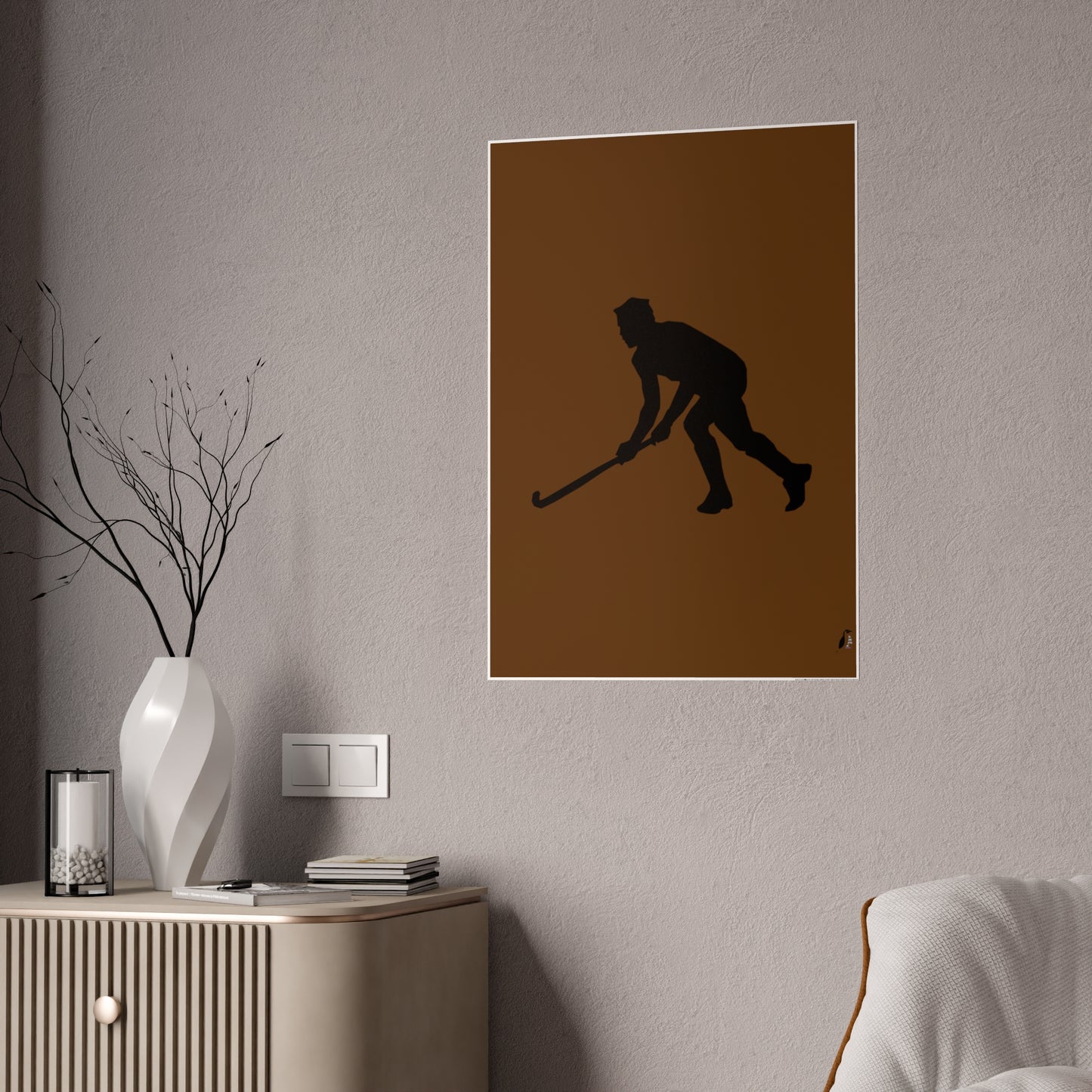 Gloss Posters: Hockey Brown