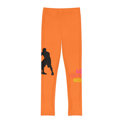 Youth Full-Length Leggings: Basketball Crusta