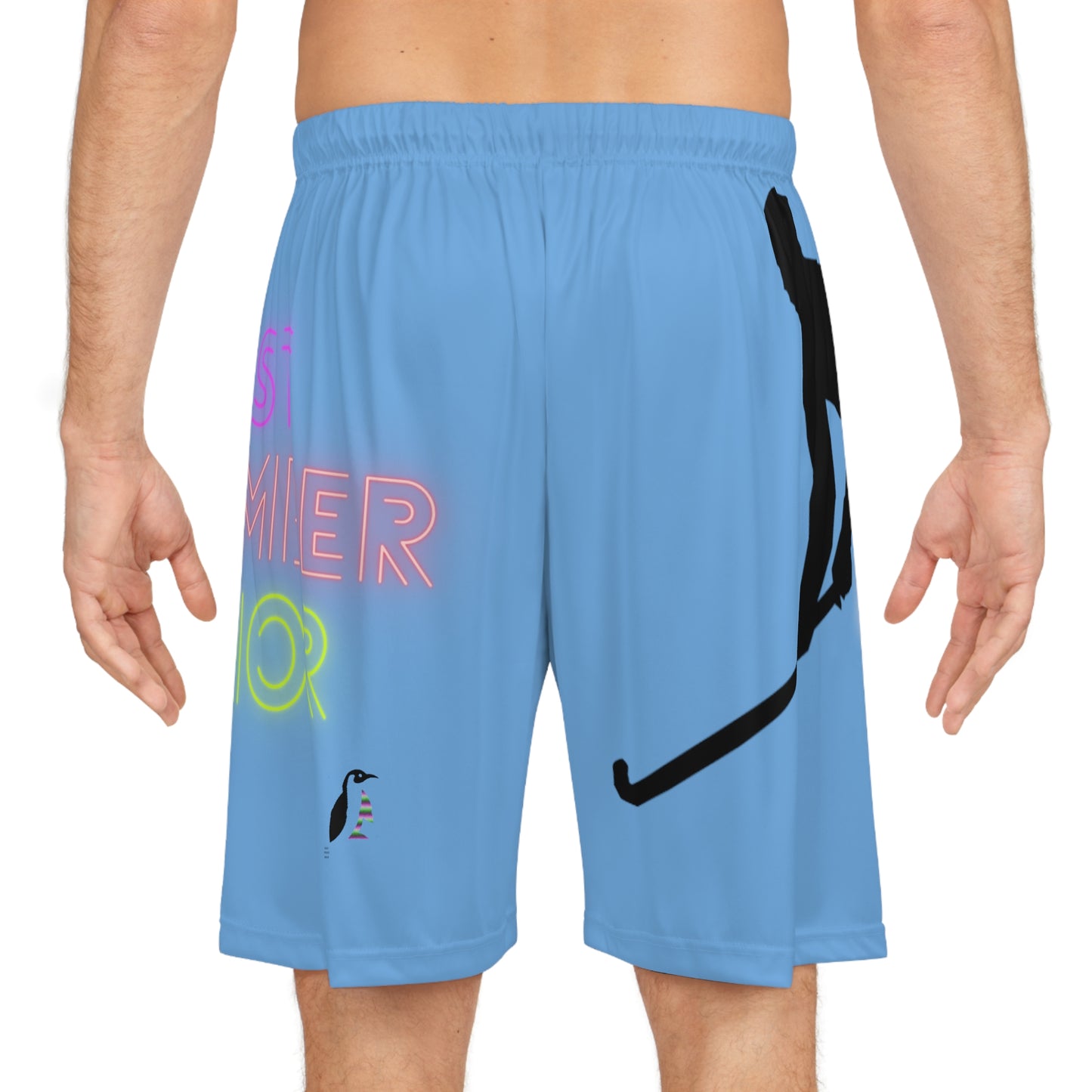 Basketball Shorts: Hockey Lite Blue