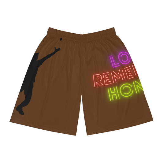 Basketball Shorts: Tennis Brown