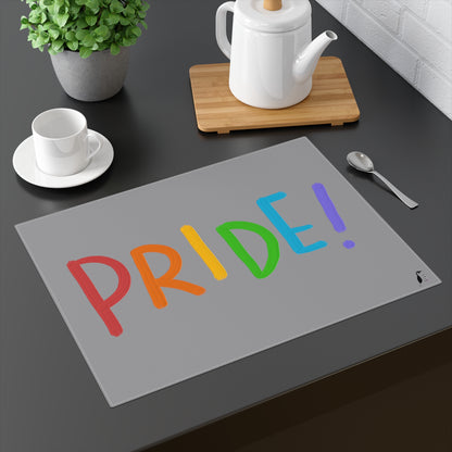 Placemat, 1pc: LGBTQ Pride Grey
