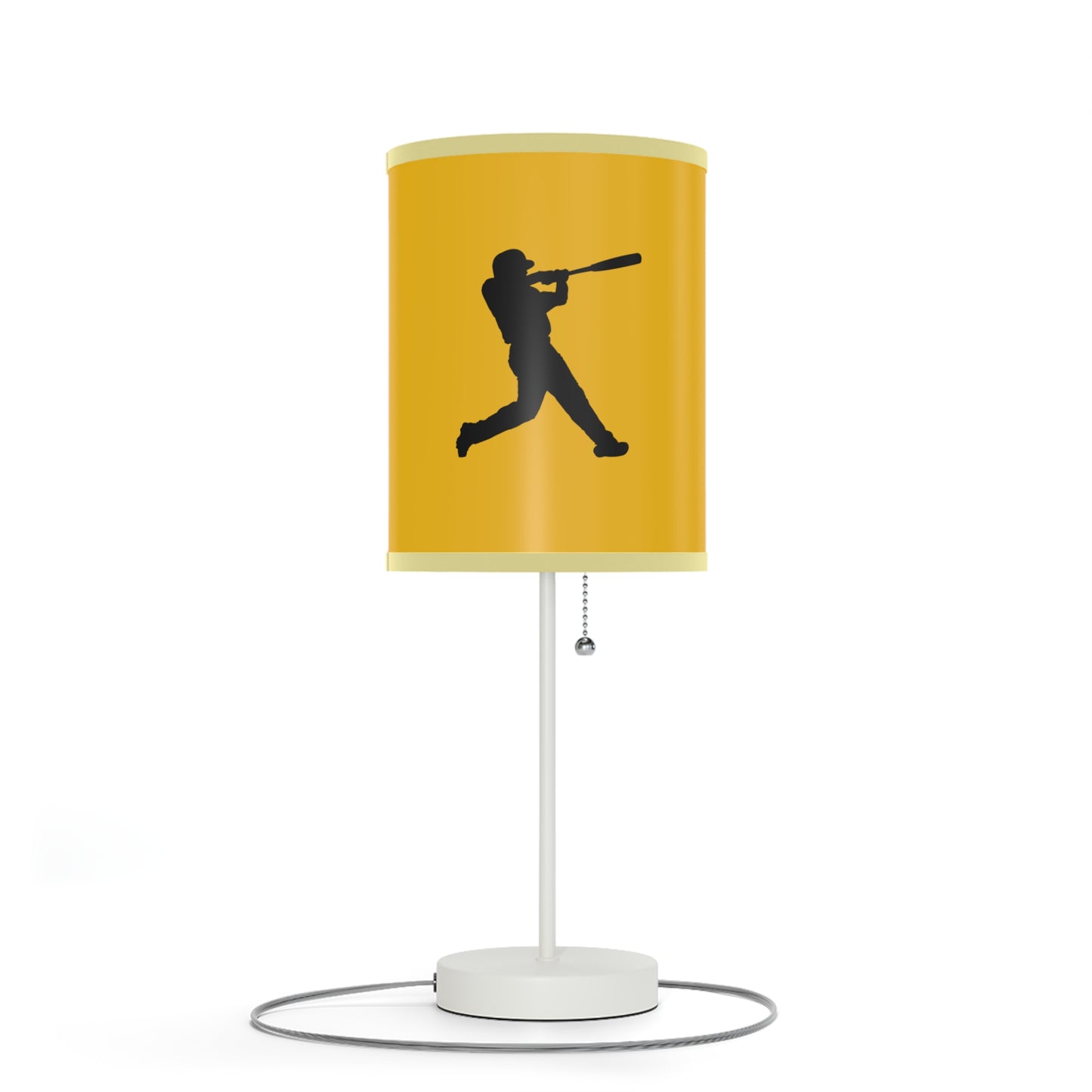 Lamp on a Stand, US|CA plug: Baseball Yellow