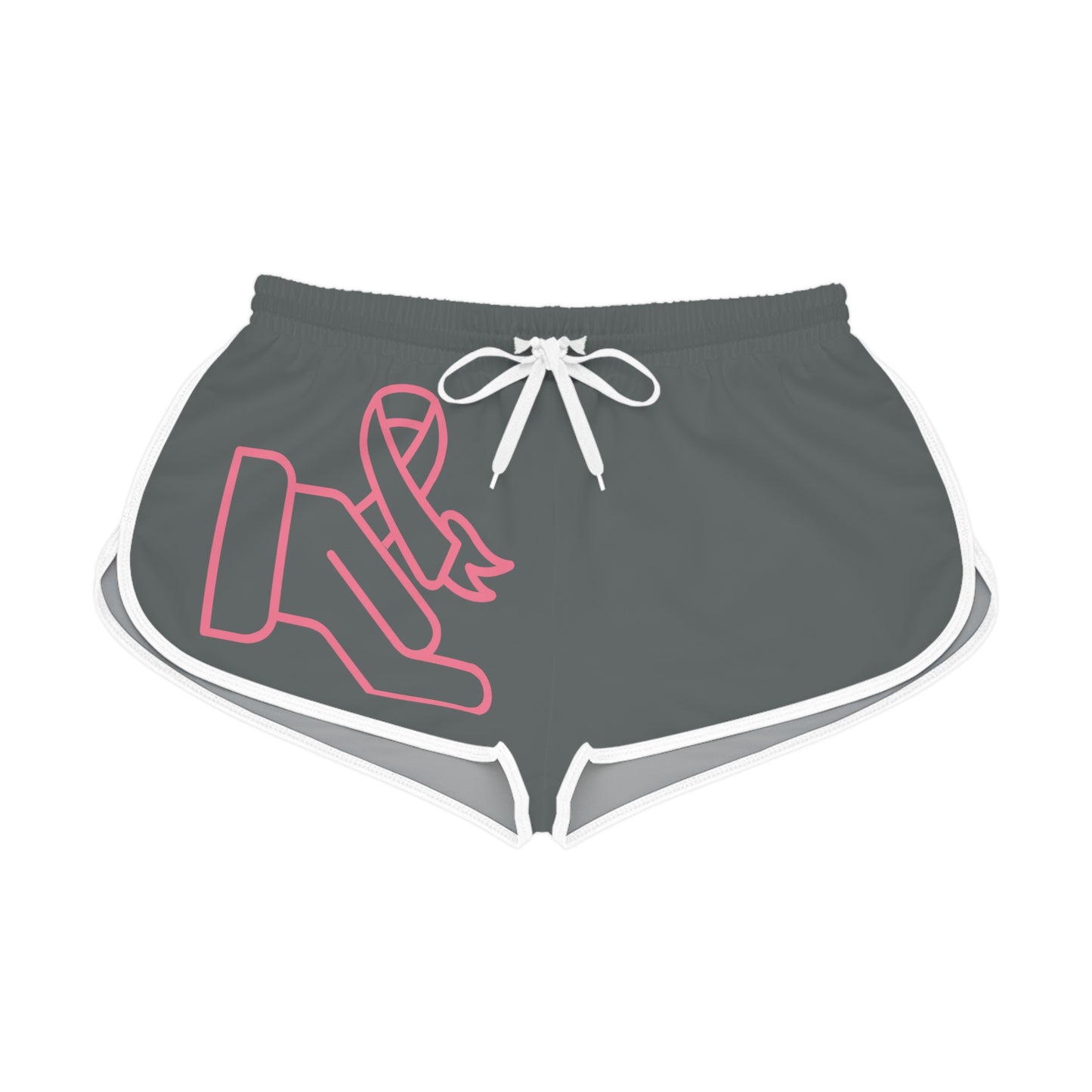 Women's Relaxed Shorts: Fight Cancer Dark Grey