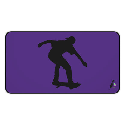 Desk Mat: Skateboarding Purple