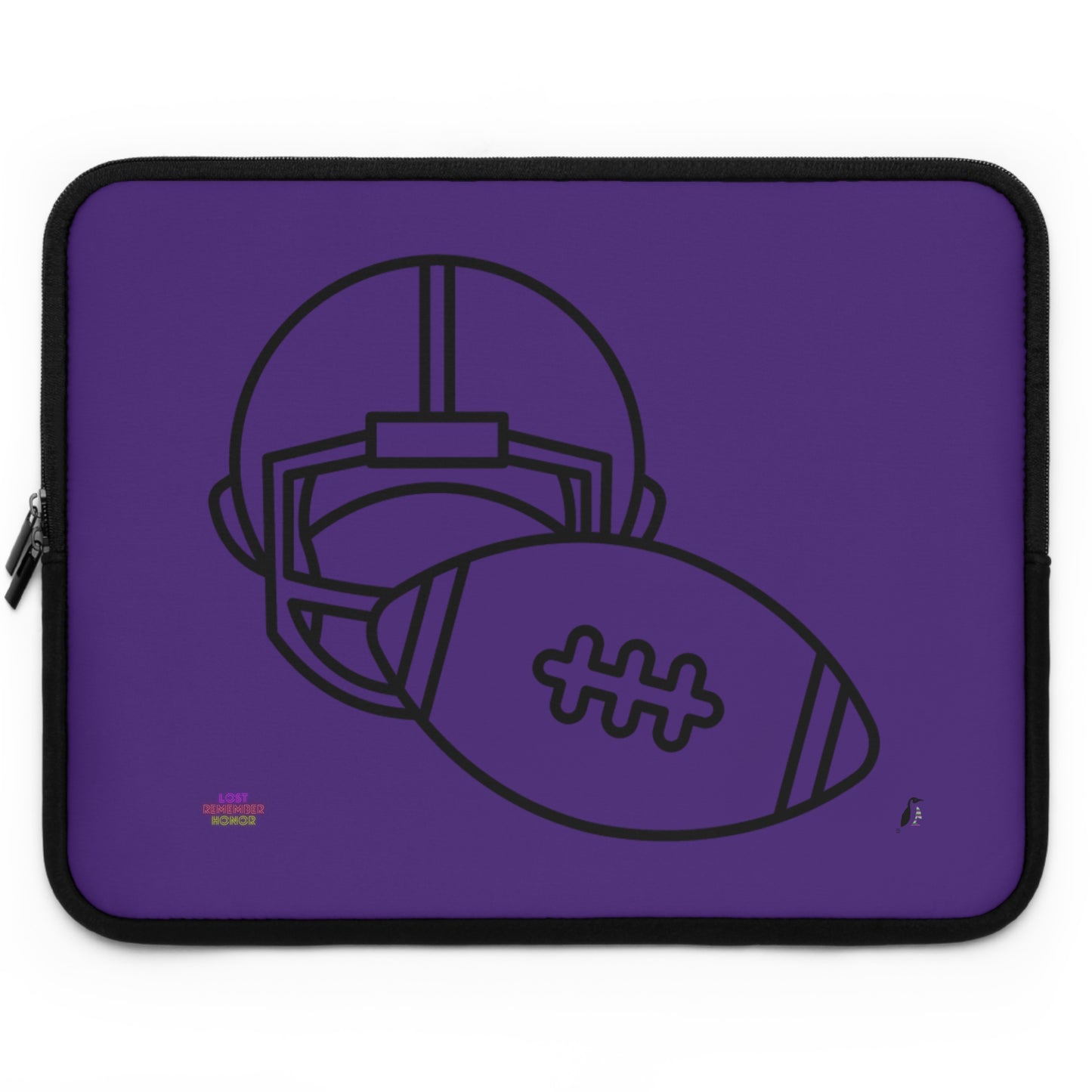 Laptop Sleeve: Football Purple