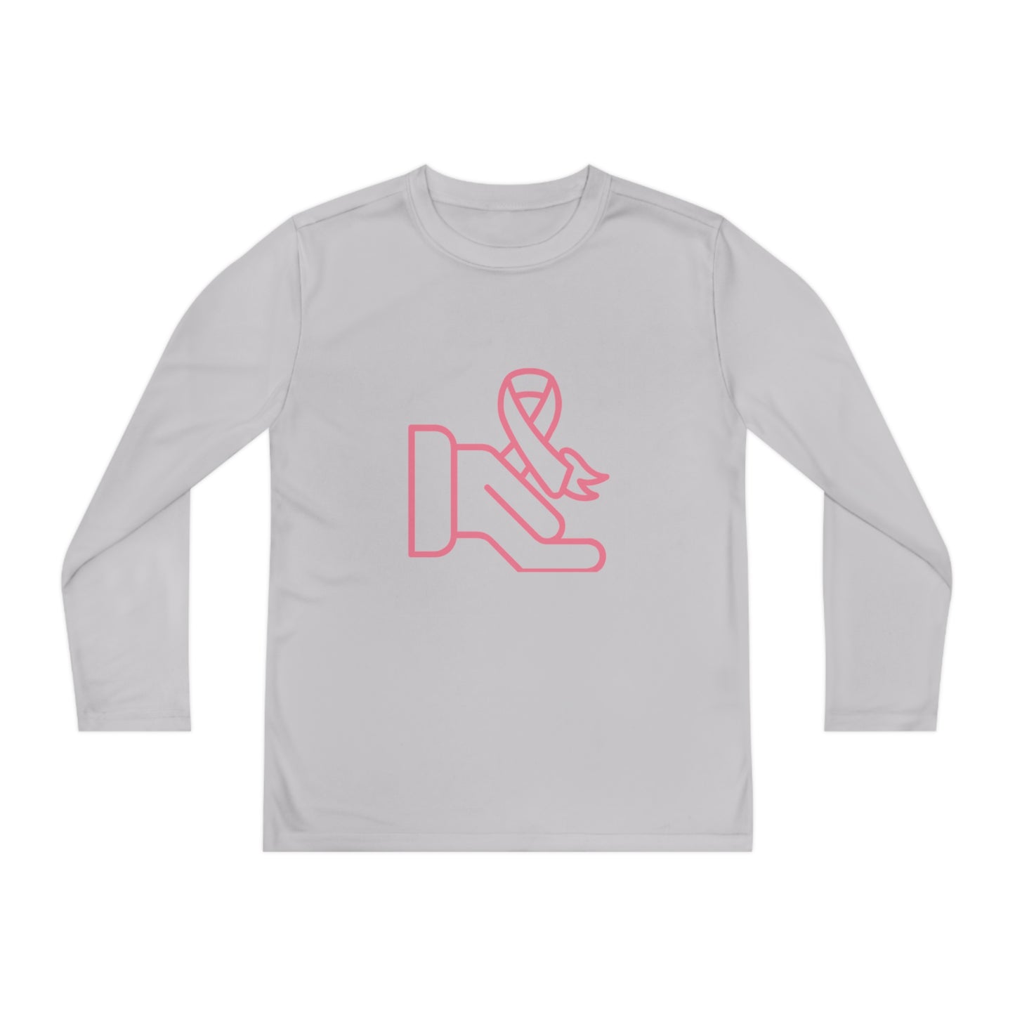 Youth Long Sleeve Competitor Tee: Fight Cancer