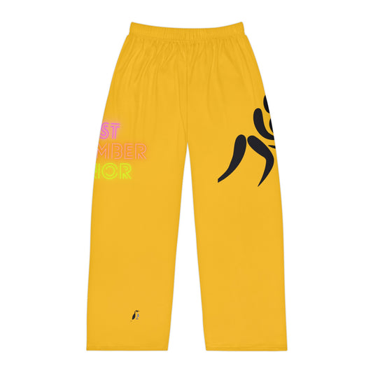 Men's Pajama Pants: Wrestling Yellow