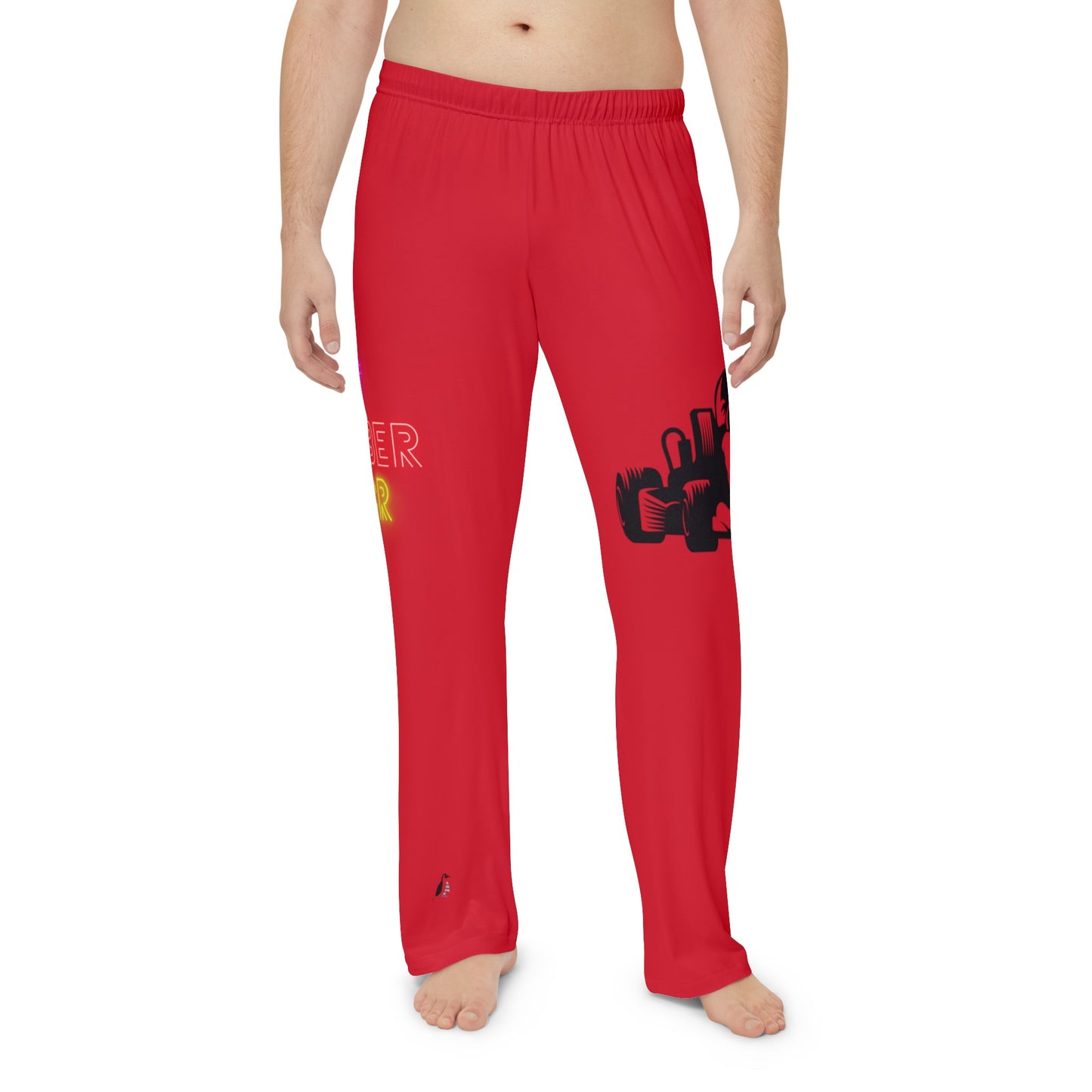 Men's Pajama Pants: Racing Dark Red