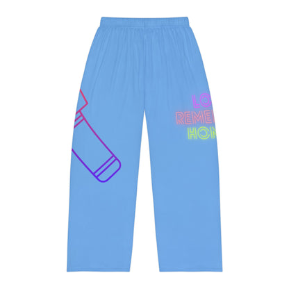 Men's Pajama Pants: Music Lite Blue